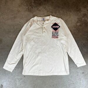 Vintage 90s single stitch Portland Trailblazers long sleeve Henley shirt